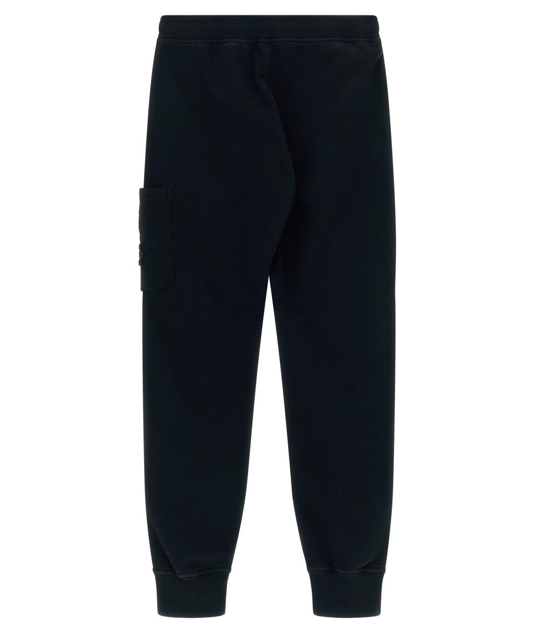 STONE ISLAND Черные хлопковые брюки и шорты, фото 2