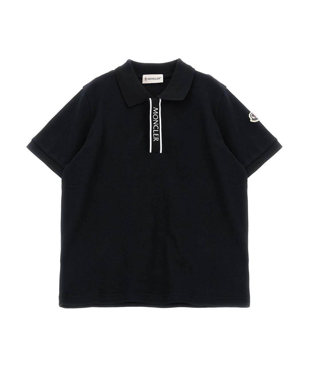 MONCLER ENFANT Черная хлопковая детская футболка, фото 1