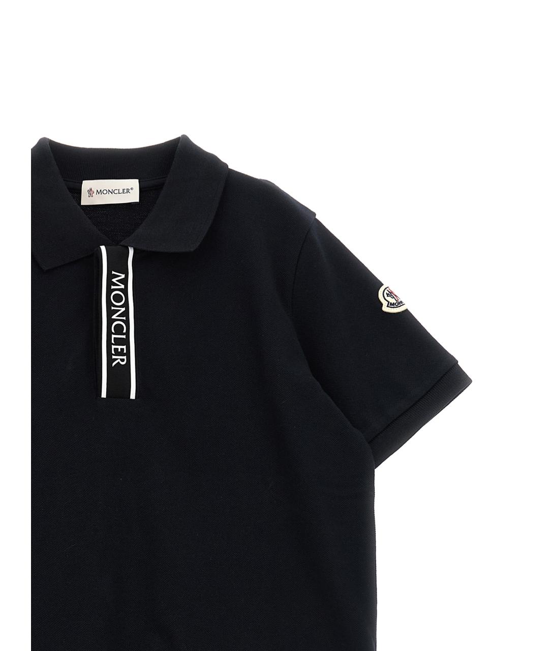 MONCLER ENFANT Черная хлопковая детская футболка, фото 3