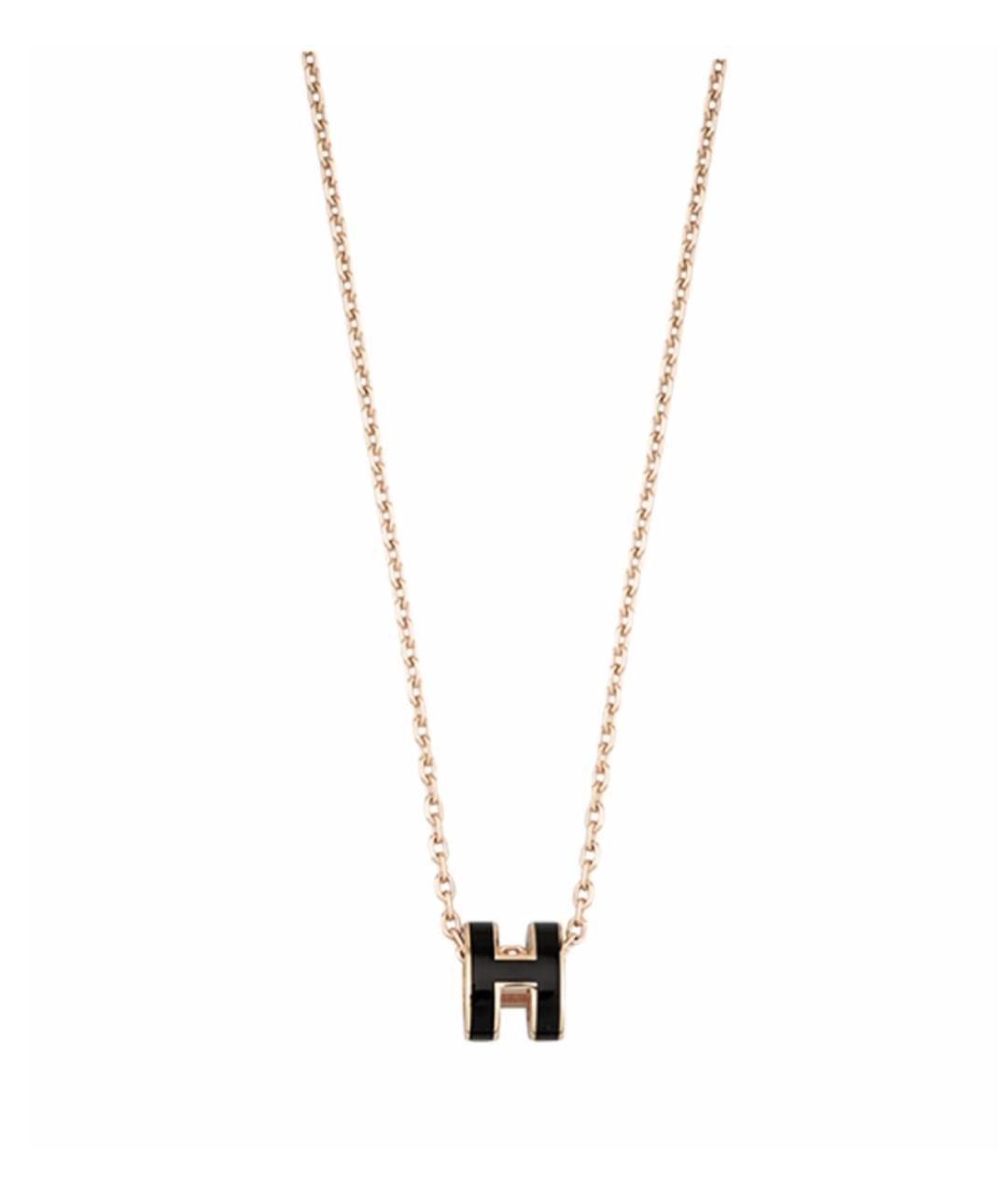 HERMES Черные серьги, фото 1