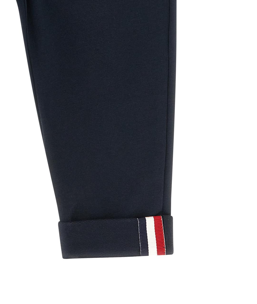 MONCLER ENFANT Темно-синие хлопковые брюки и шорты, фото 3
