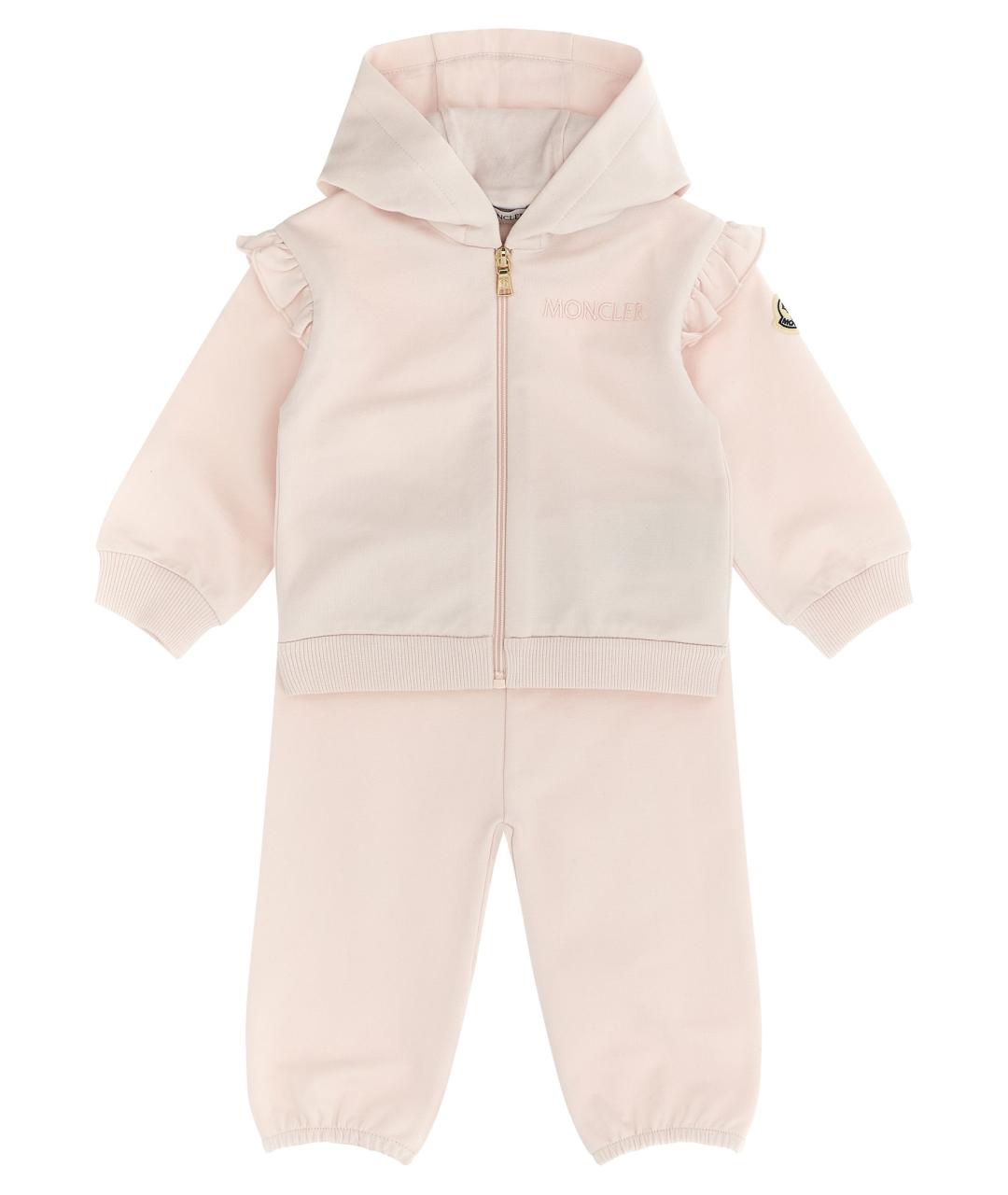 MONCLER ENFANT Розовый хлопковый комплект, фото 1