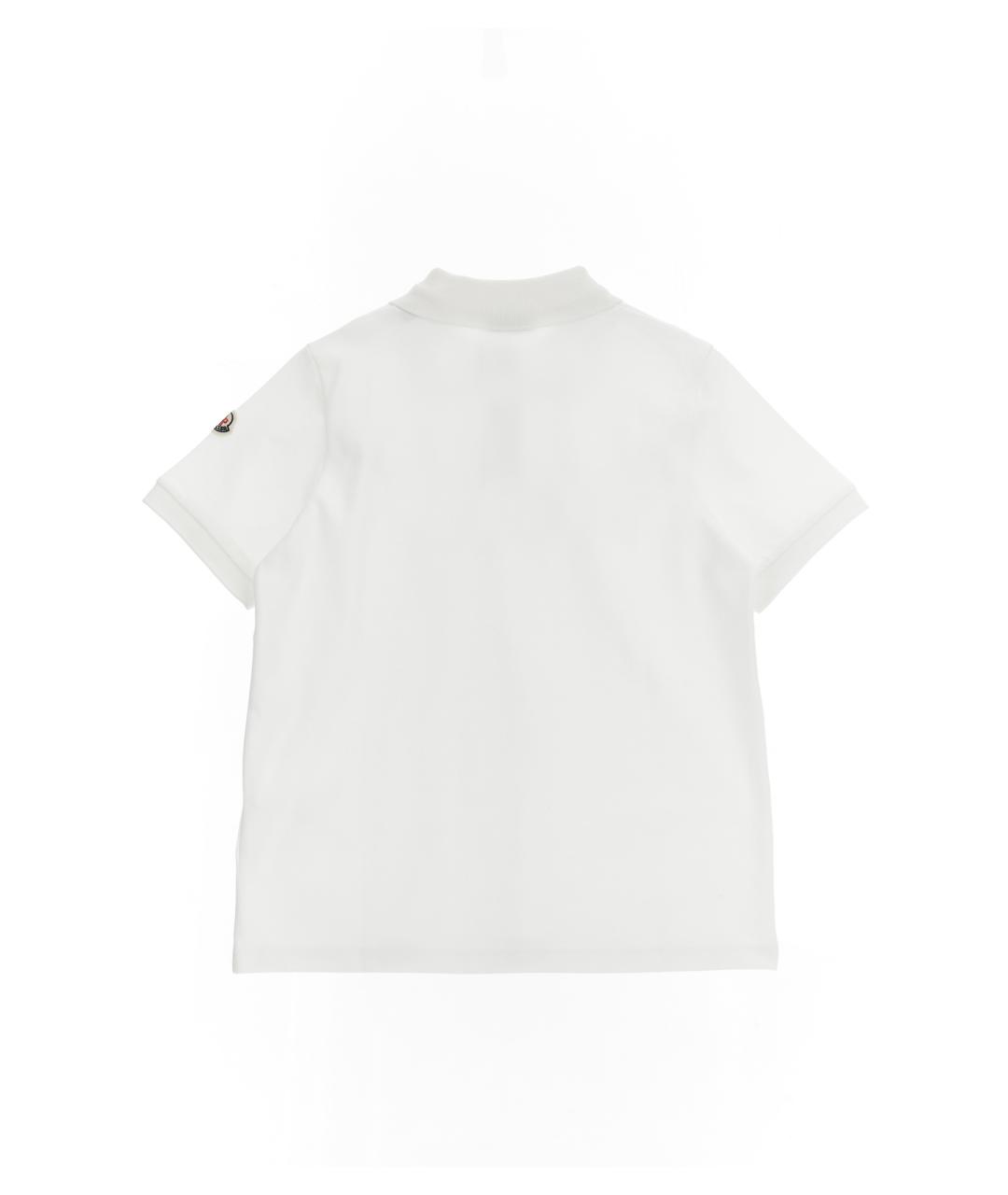 MONCLER ENFANT Белая хлопковая детская футболка, фото 2