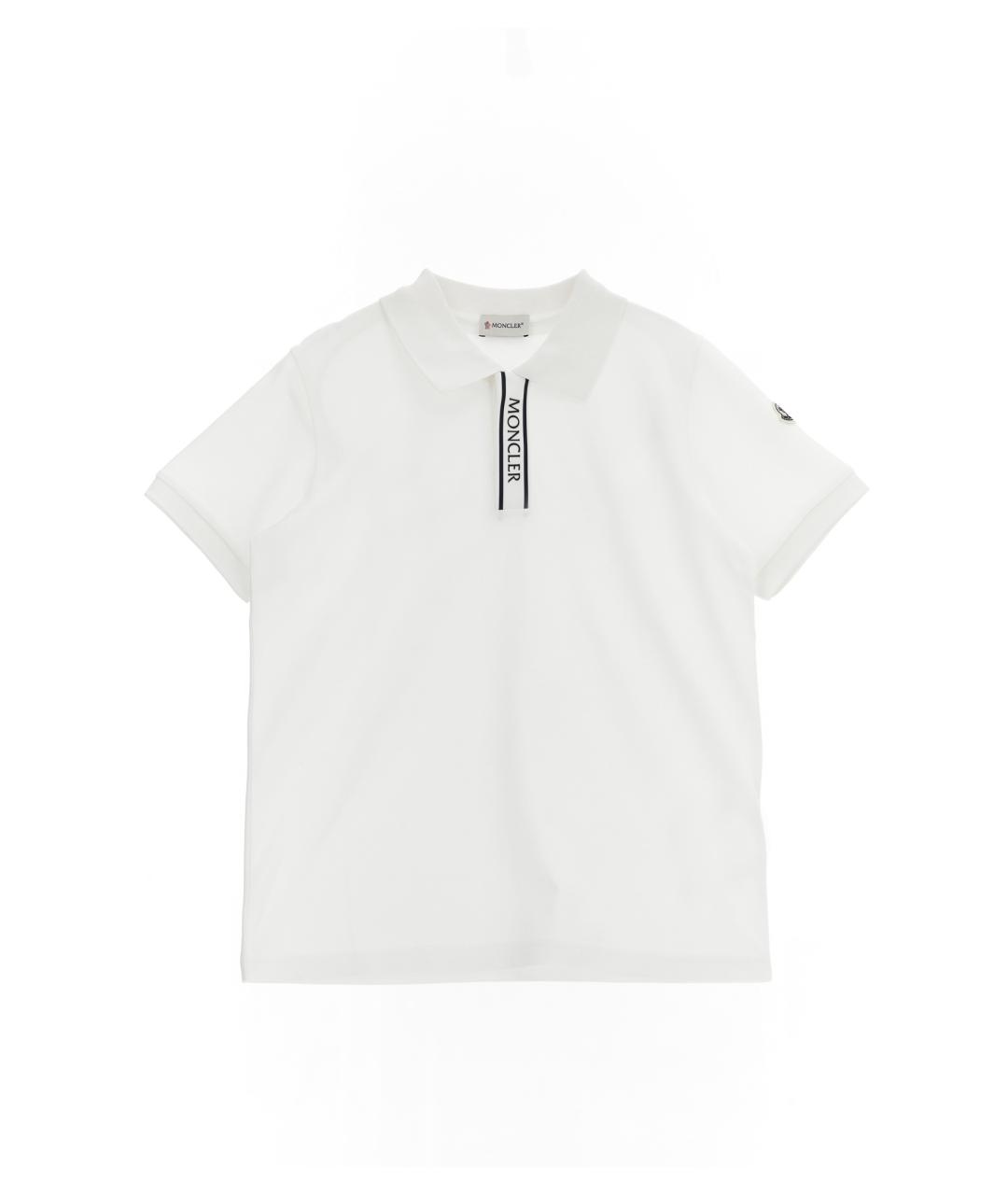 MONCLER ENFANT Белая хлопковая детская футболка, фото 1