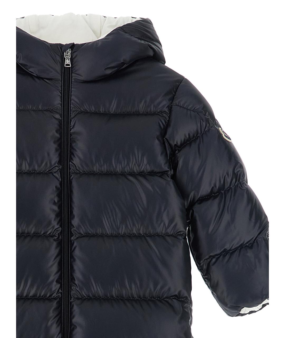 MONCLER ENFANT Темно-синий синтетический комбинезон, фото 3