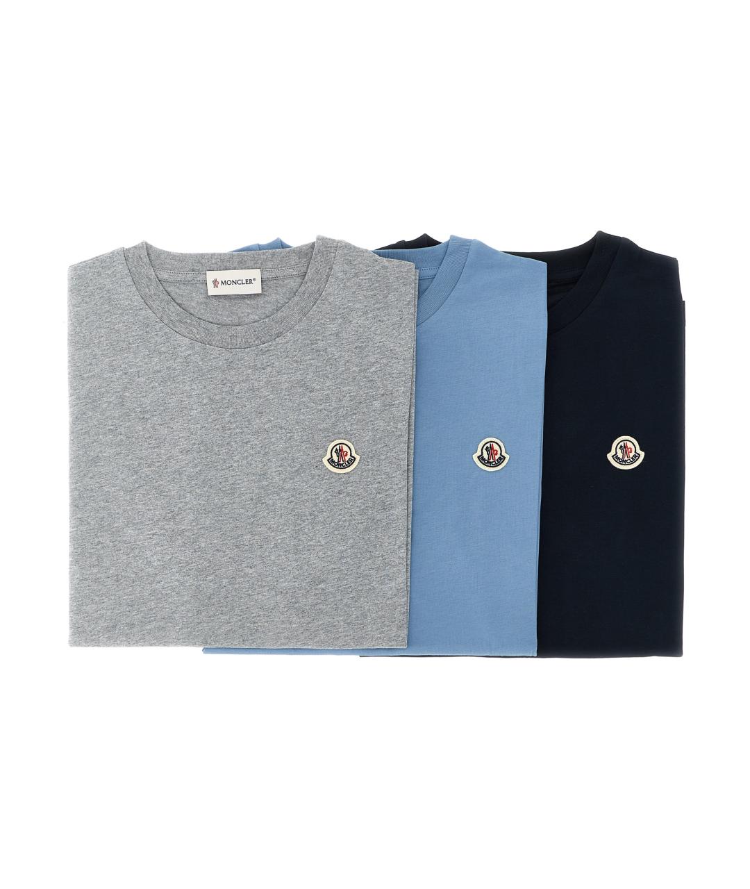 MONCLER ENFANT Мульти хлопковая детская футболка, фото 1