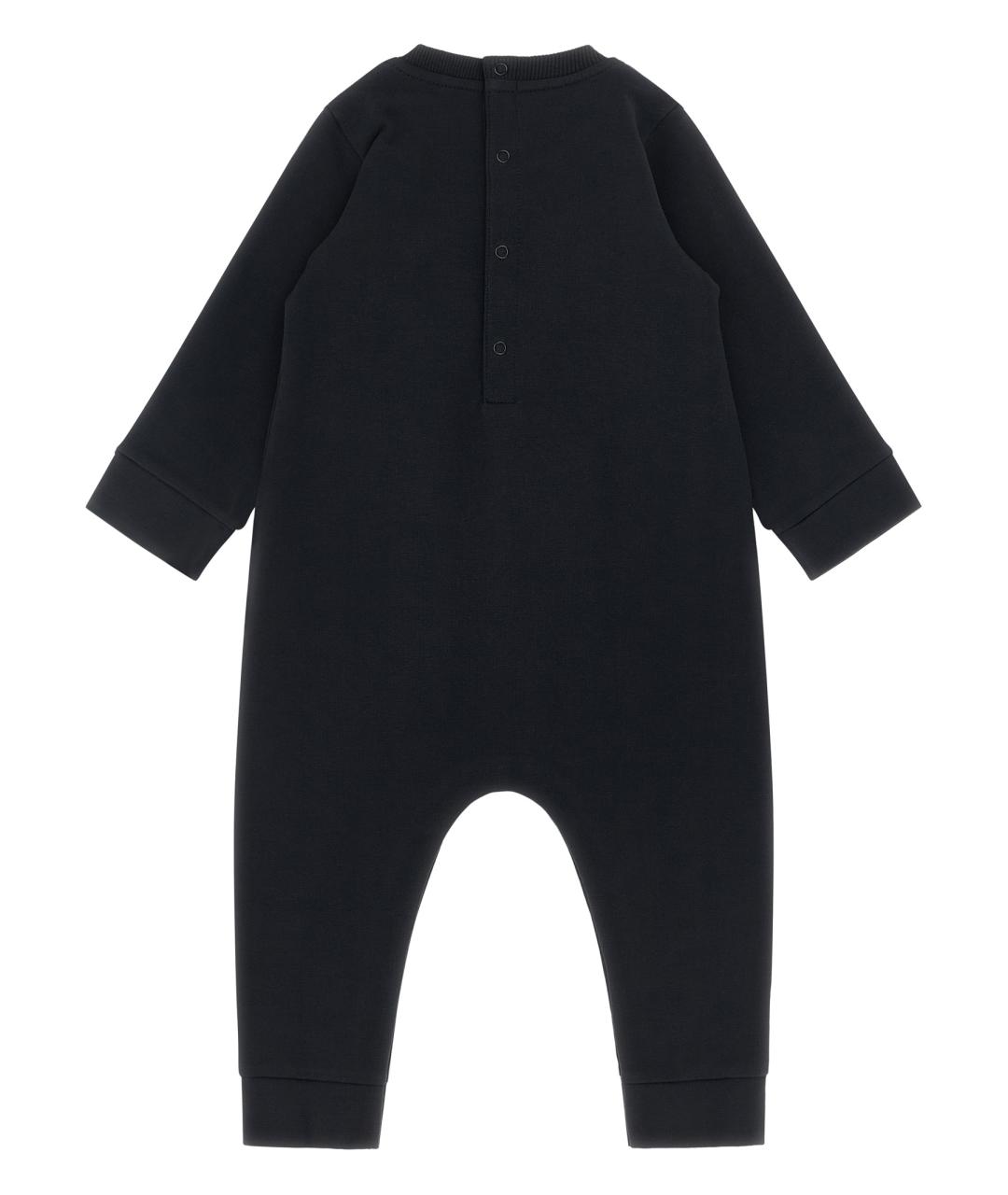 MONCLER ENFANT Темно-синий хлопковый боди / песочник, фото 2