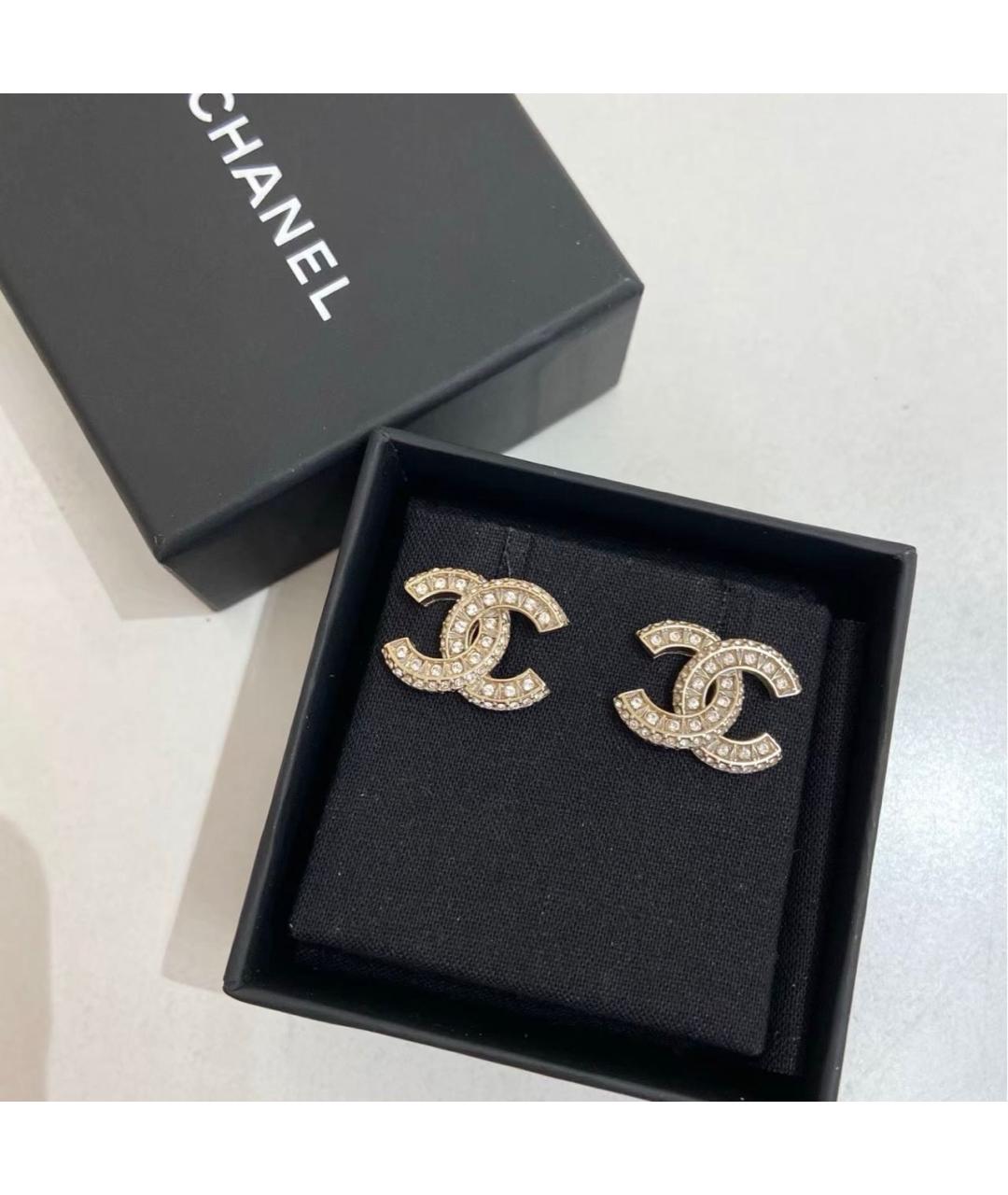 CHANEL Золотые серьги, фото 6