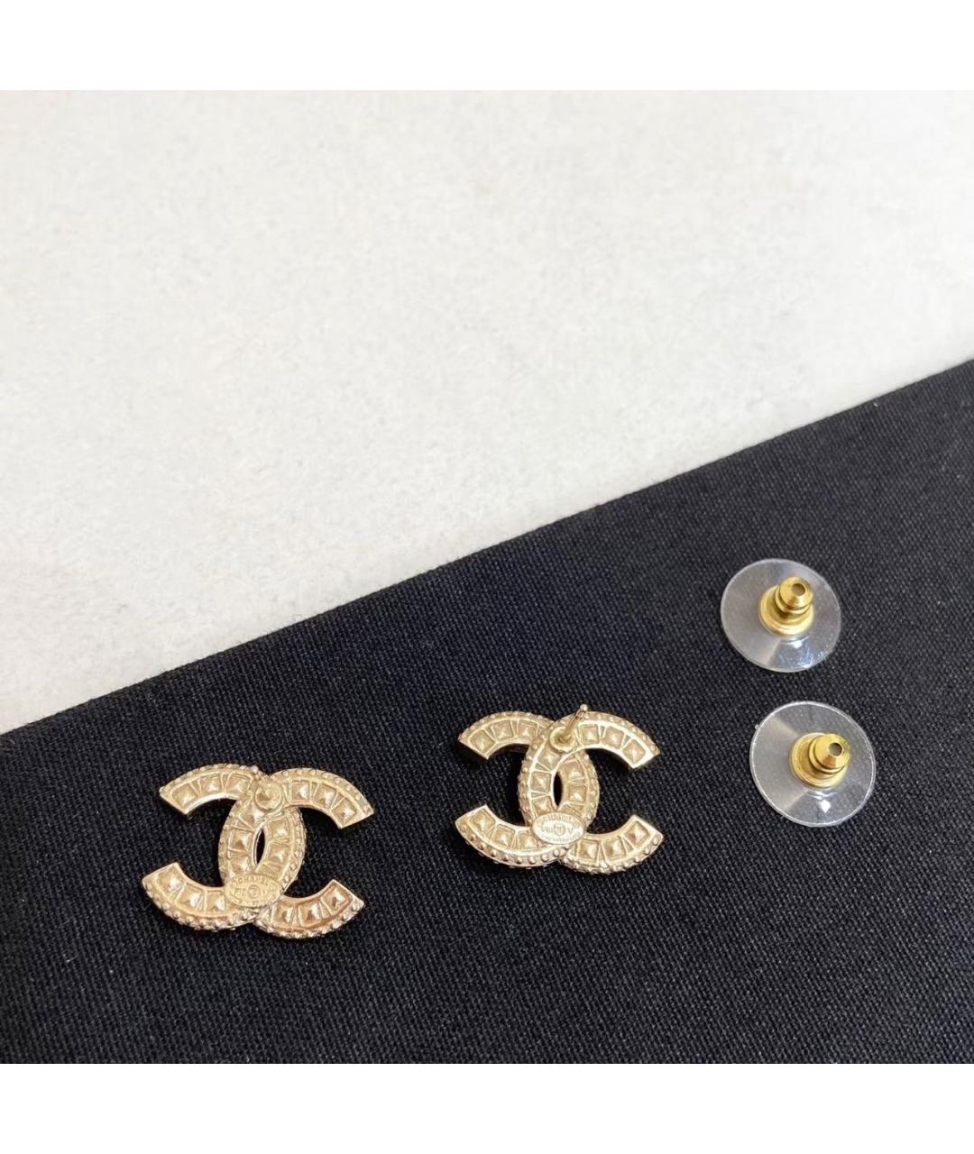 CHANEL Золотые серьги, фото 4