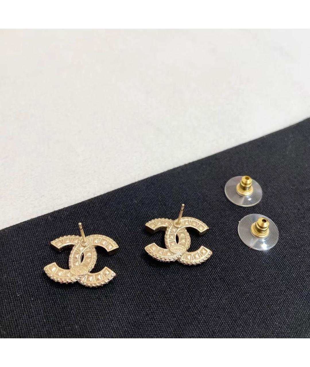 CHANEL Золотые серьги, фото 5