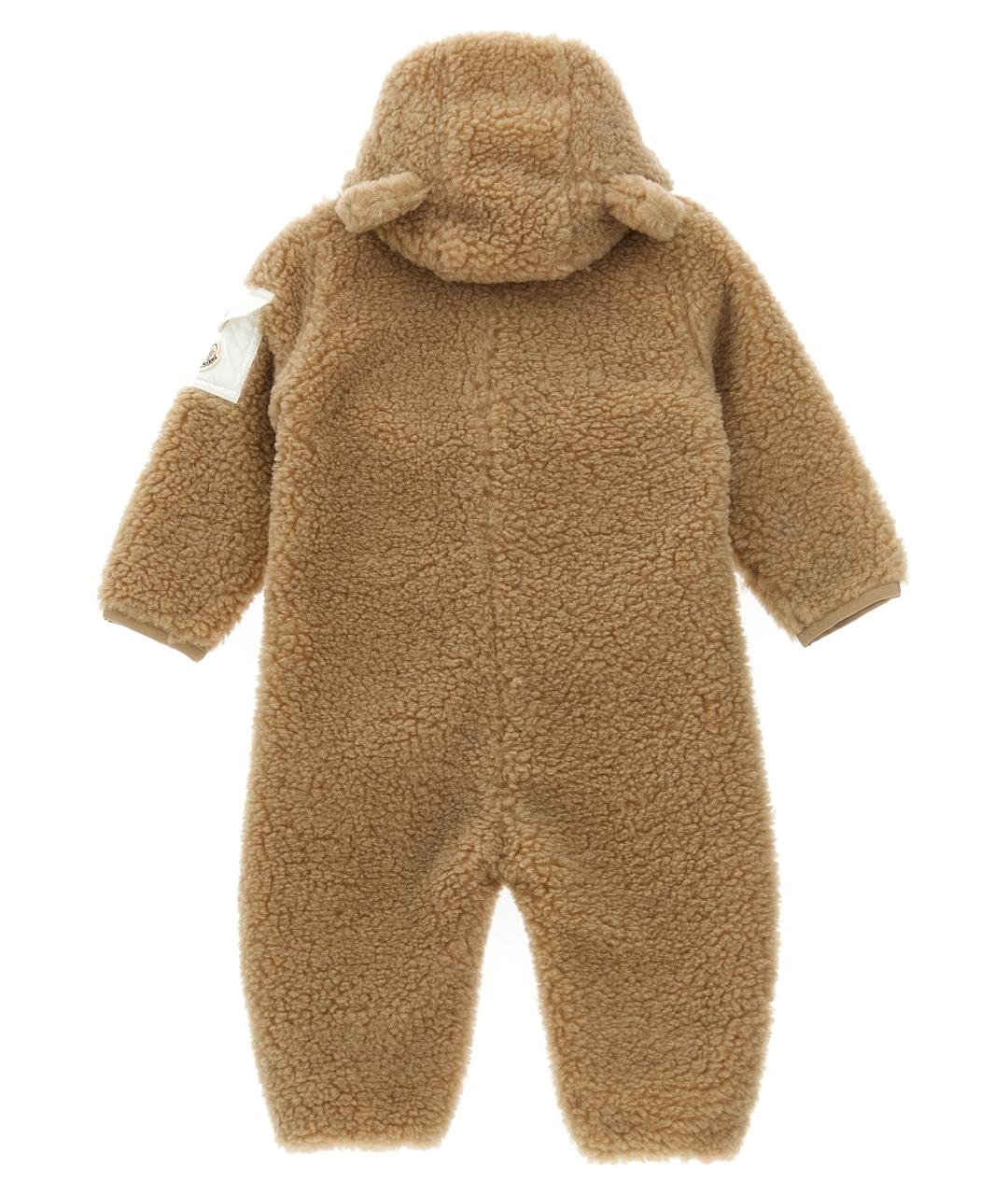 MONCLER ENFANT Бежевый комбинезон, фото 2