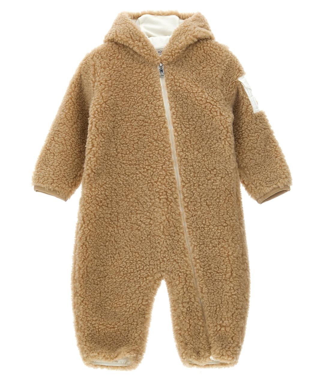 MONCLER ENFANT Бежевый комбинезон, фото 1