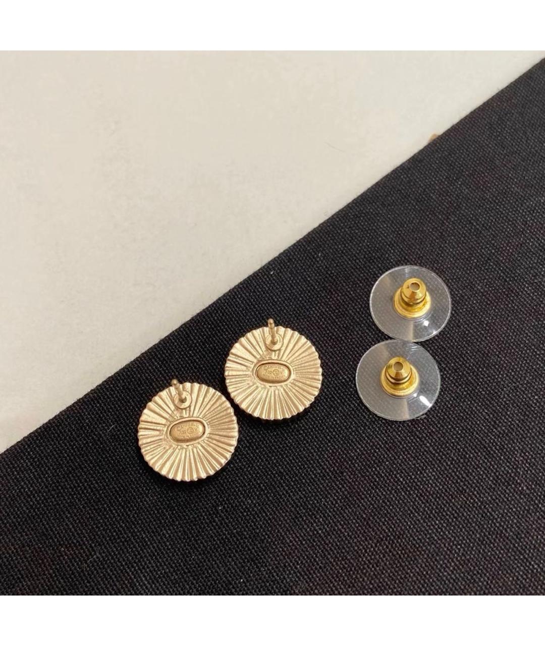 CHANEL Черные серьги, фото 4