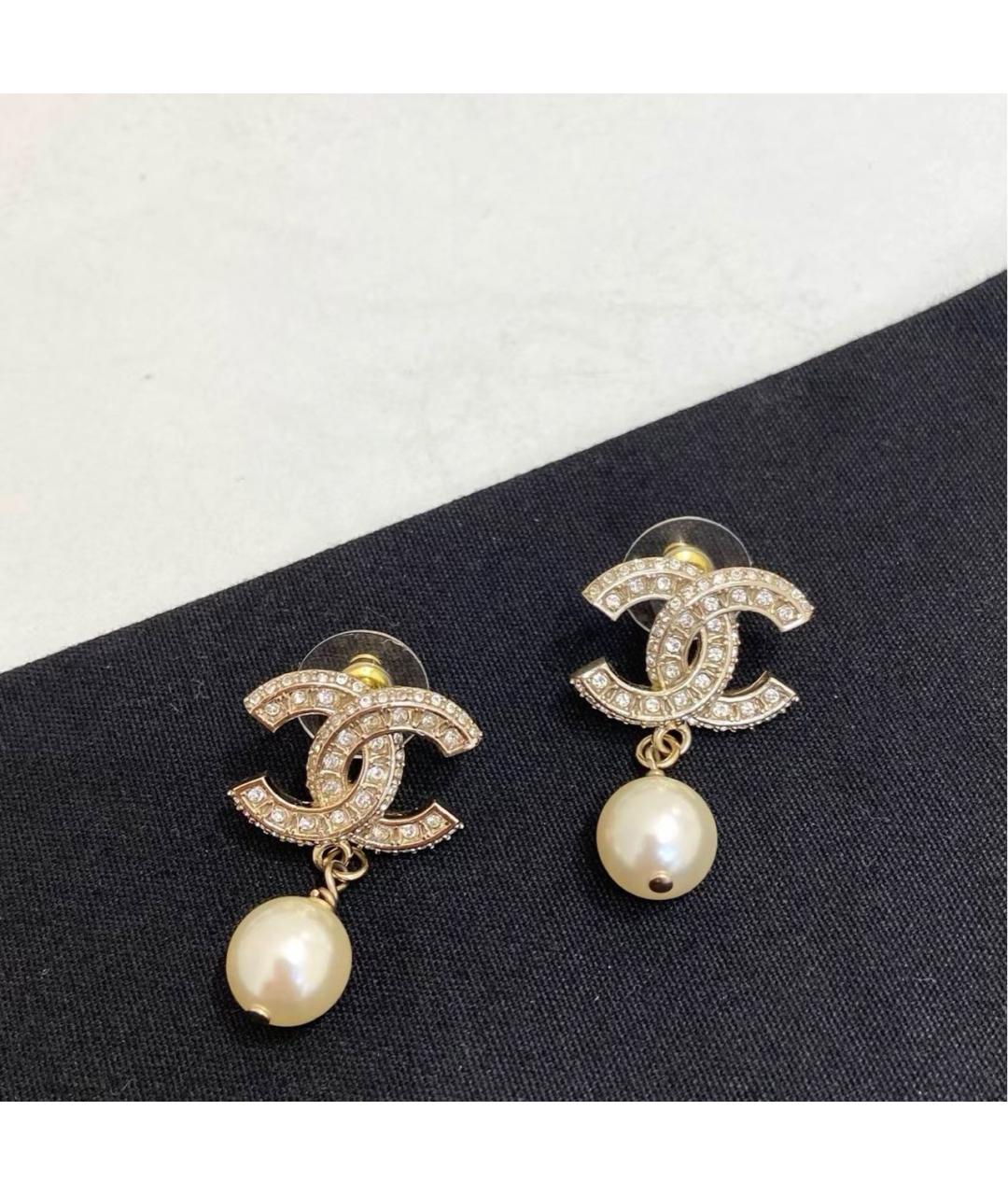 CHANEL Золотые серьги, фото 2
