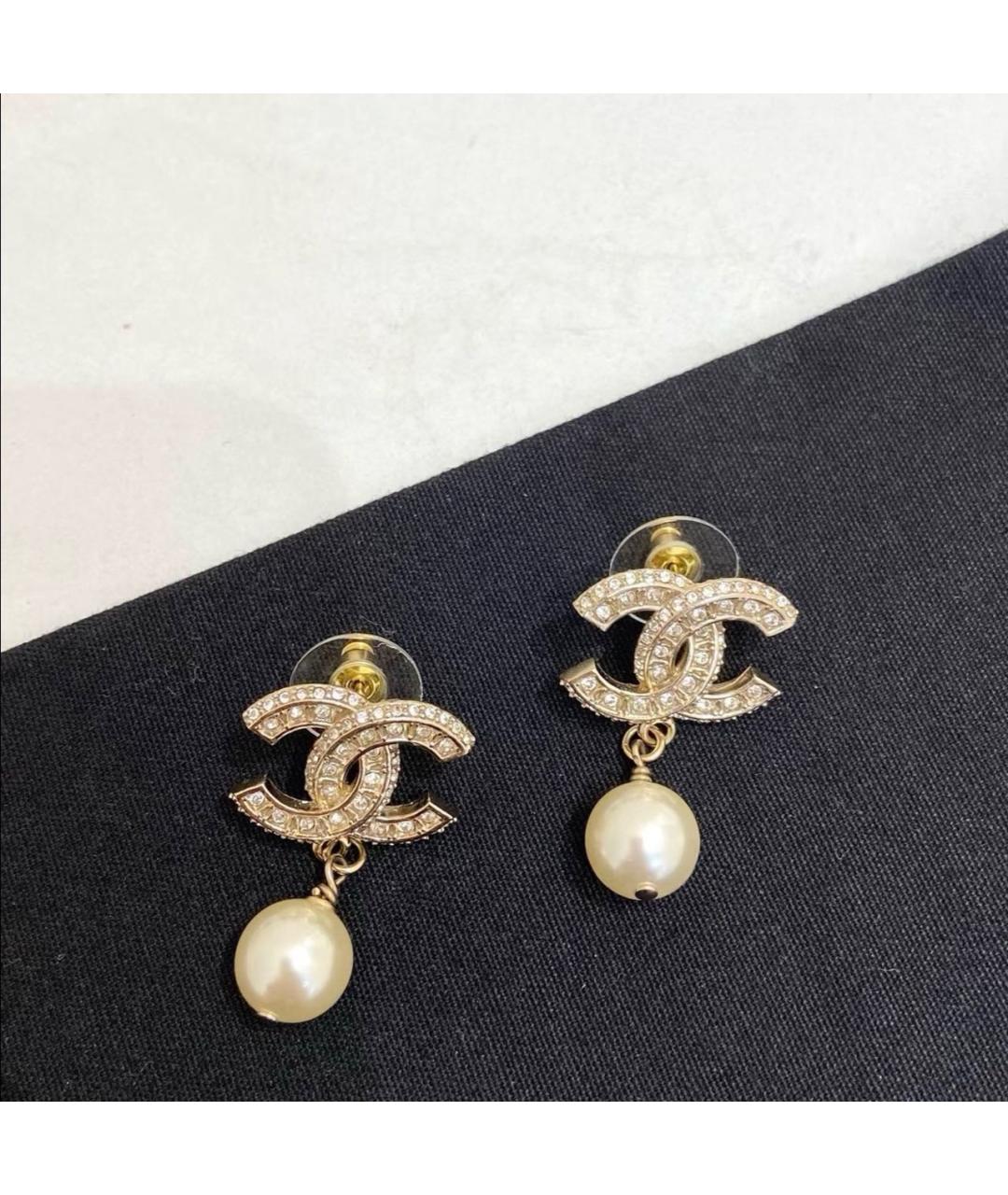 CHANEL Золотые серьги, фото 3