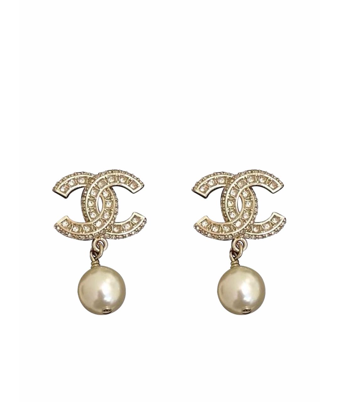 CHANEL Золотые серьги, фото 1