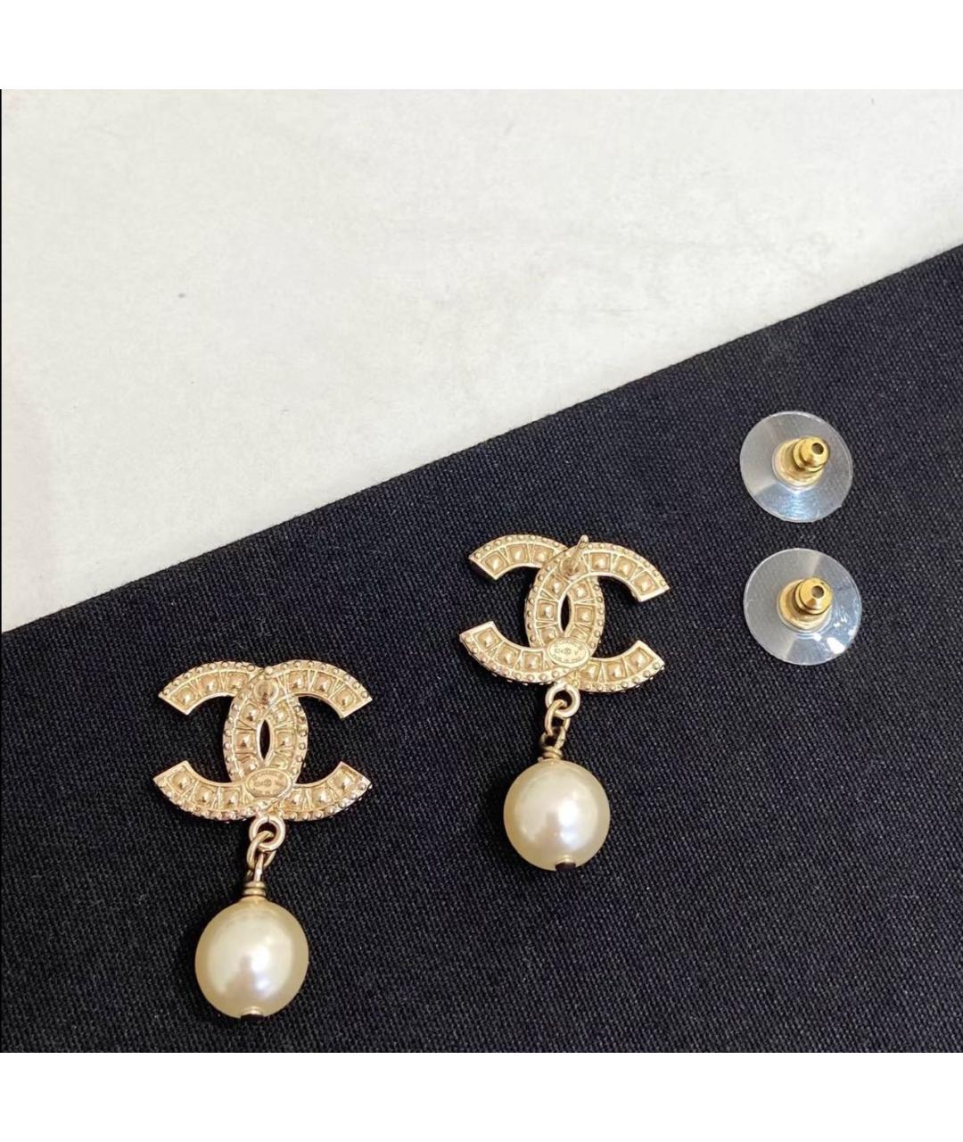 CHANEL Золотые серьги, фото 4