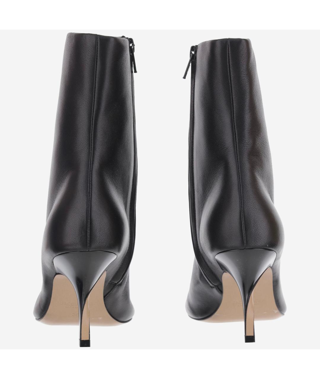 JACQUEMUS Черные кожаные ботильоны, фото 3