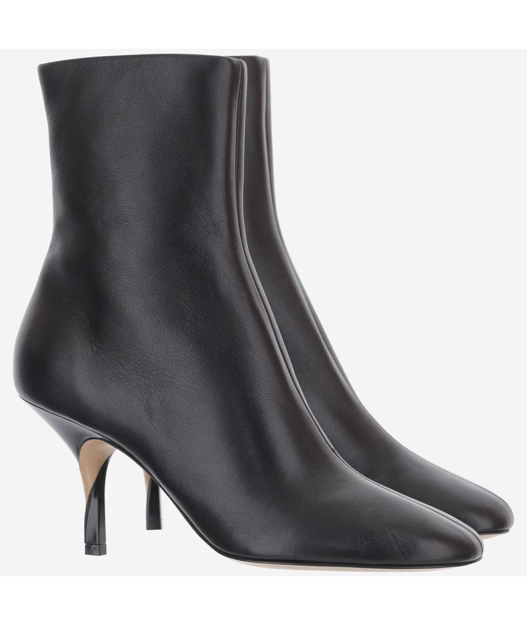 JACQUEMUS Черные кожаные ботильоны, фото 2