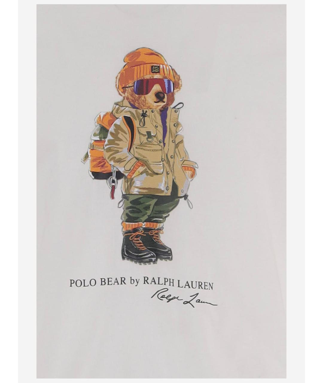 POLO RALPH LAUREN Белая хлопковая футболка, фото 3