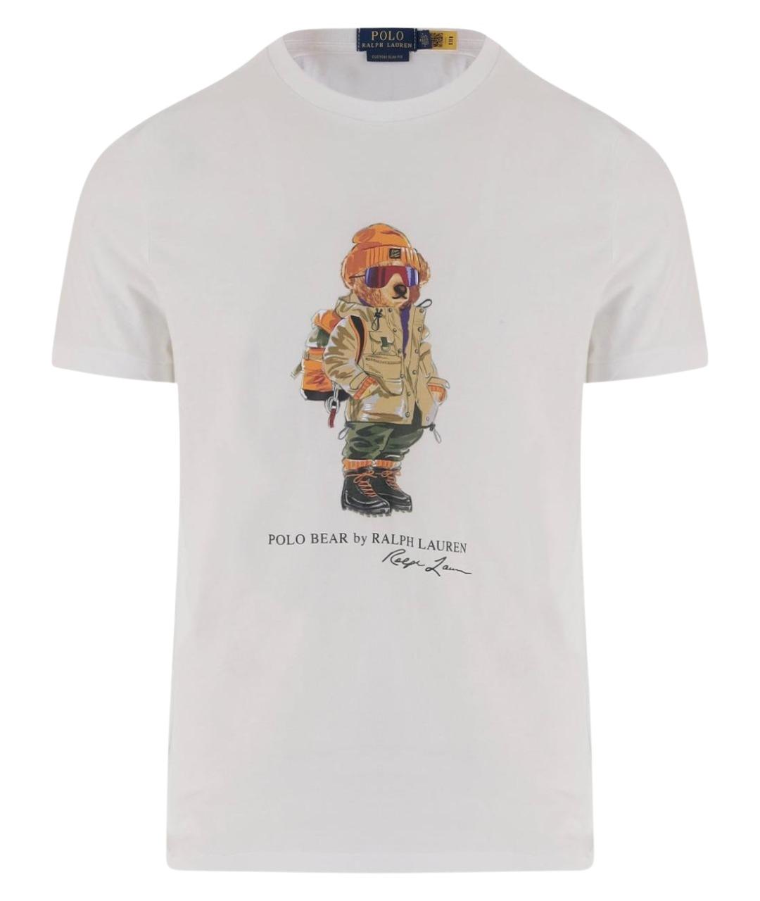 POLO RALPH LAUREN Белая хлопковая футболка, фото 1