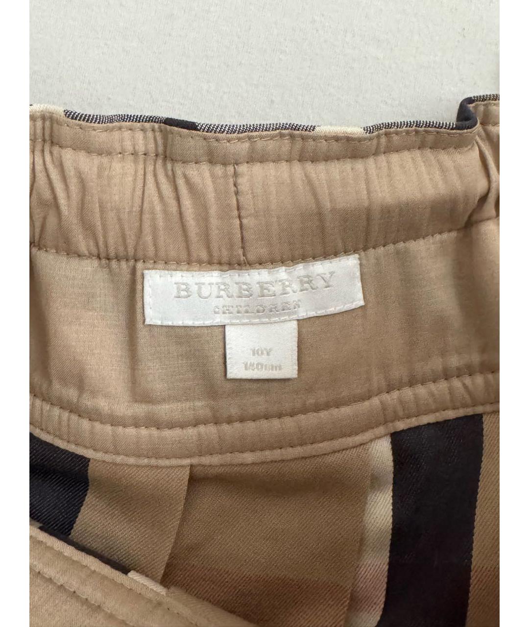 BURBERRY Мульти хлопковая юбка, фото 3