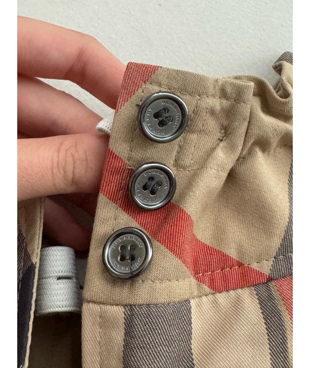 BURBERRY Мульти хлопковая юбка, фото 4