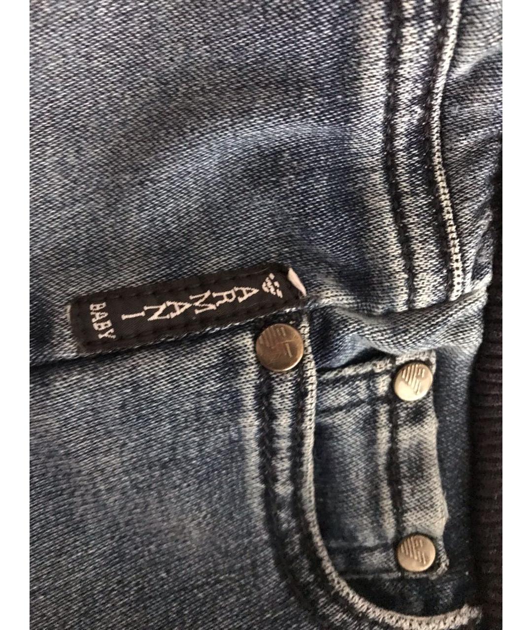 ARMANI JEANS Синие деним детские джинсы, фото 4