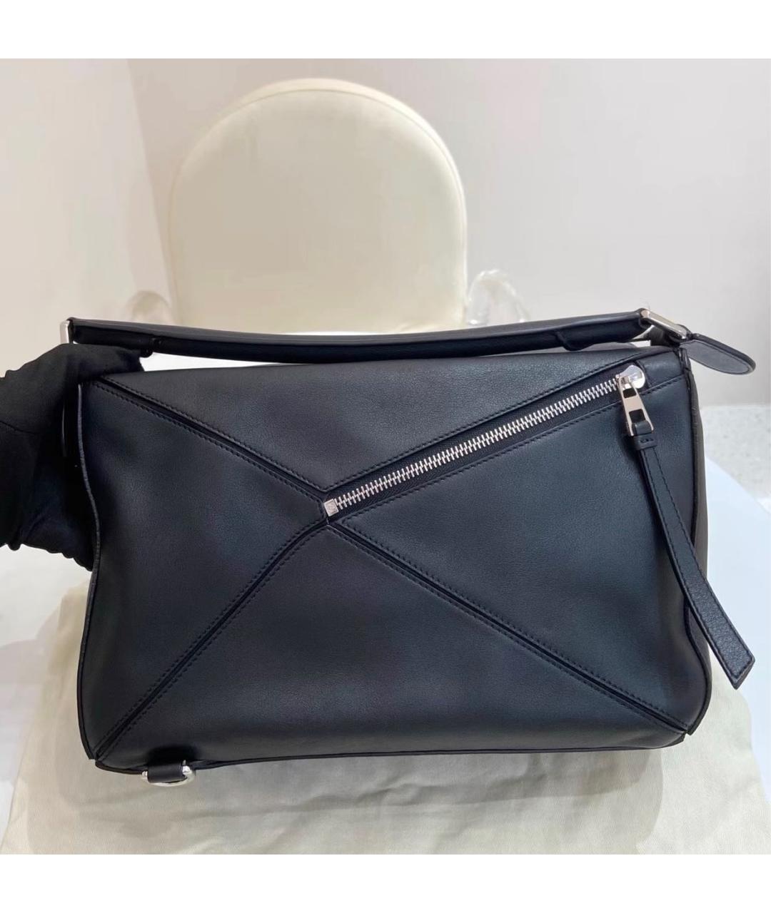LOEWE Черная кожаная сумка через плечо, фото 2