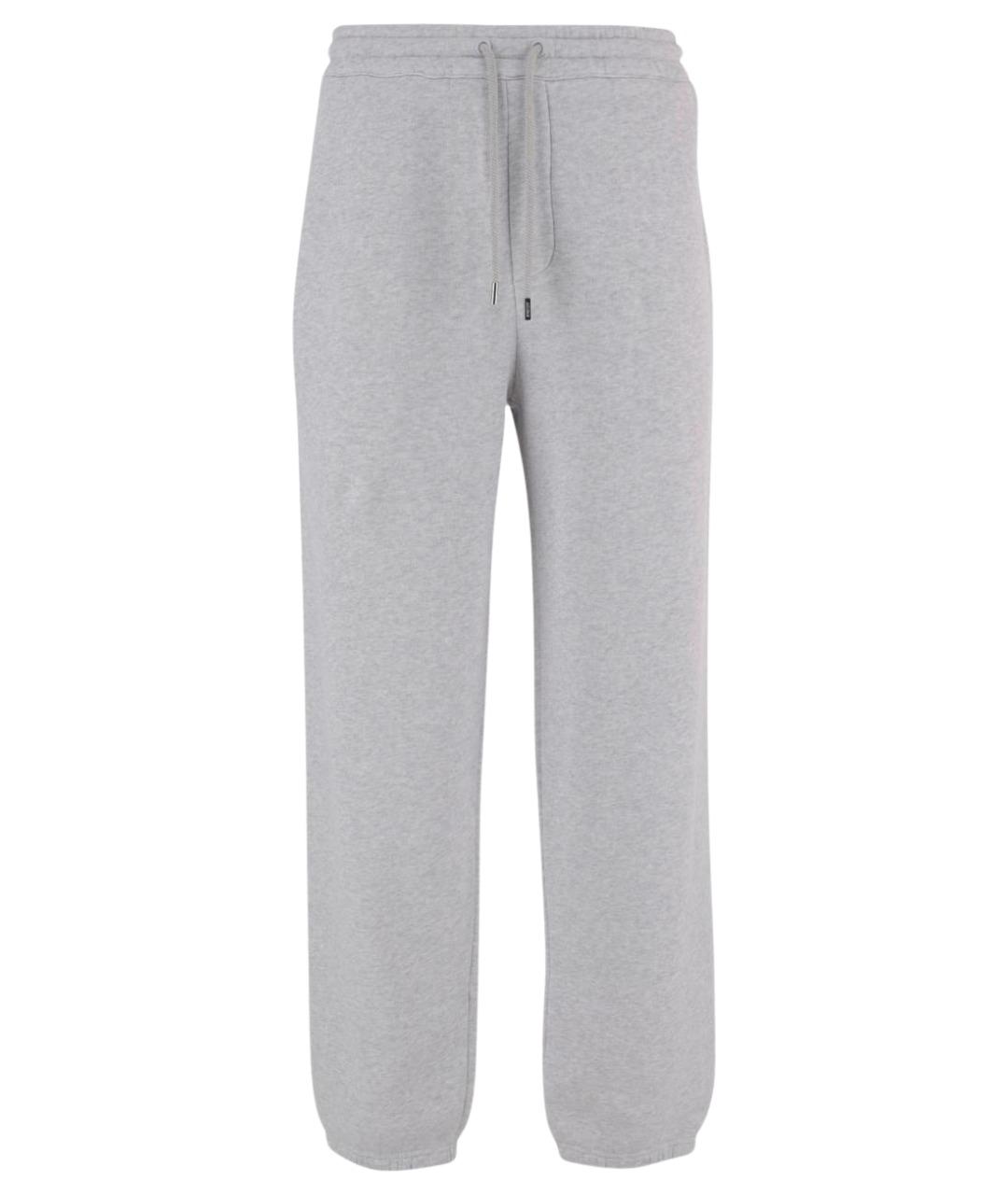 JACQUEMUS Серые хлопковые повседневные брюки, фото 1