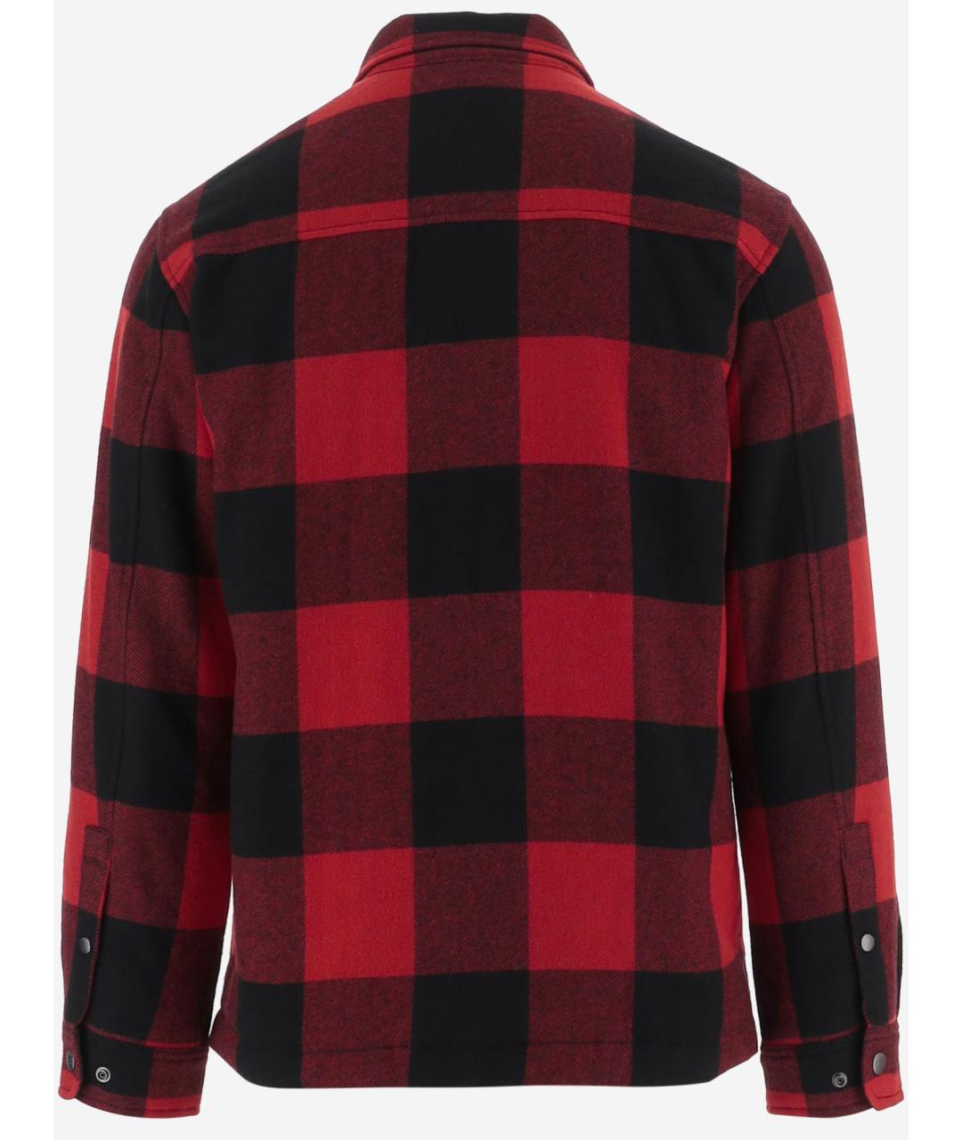 WOOLRICH Красная шерстяная кэжуал рубашка, фото 2