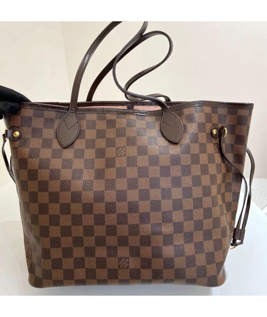 LOUIS VUITTON Коричневая сумка тоут из канвы, фото 2