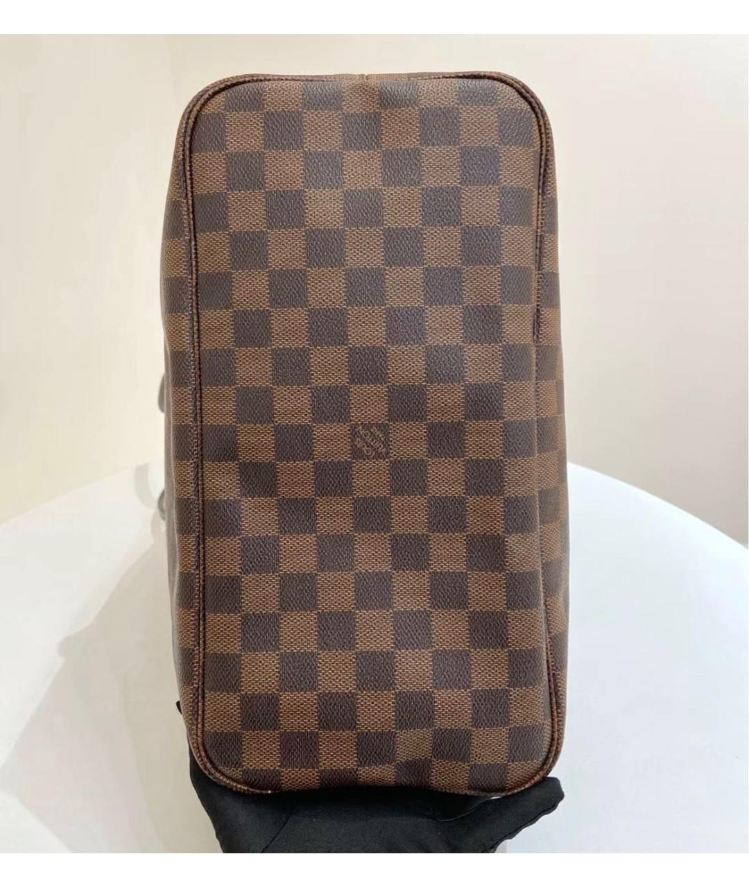 LOUIS VUITTON Коричневая сумка тоут из канвы, фото 5