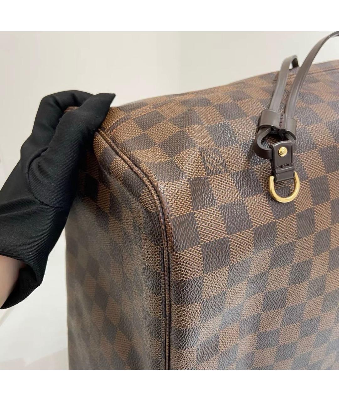 LOUIS VUITTON Коричневая сумка тоут из канвы, фото 8