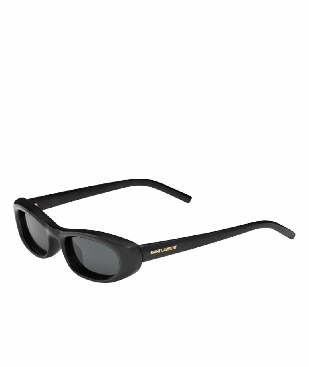 SAINT LAURENT Черные пластиковые солнцезащитные очки, фото 1