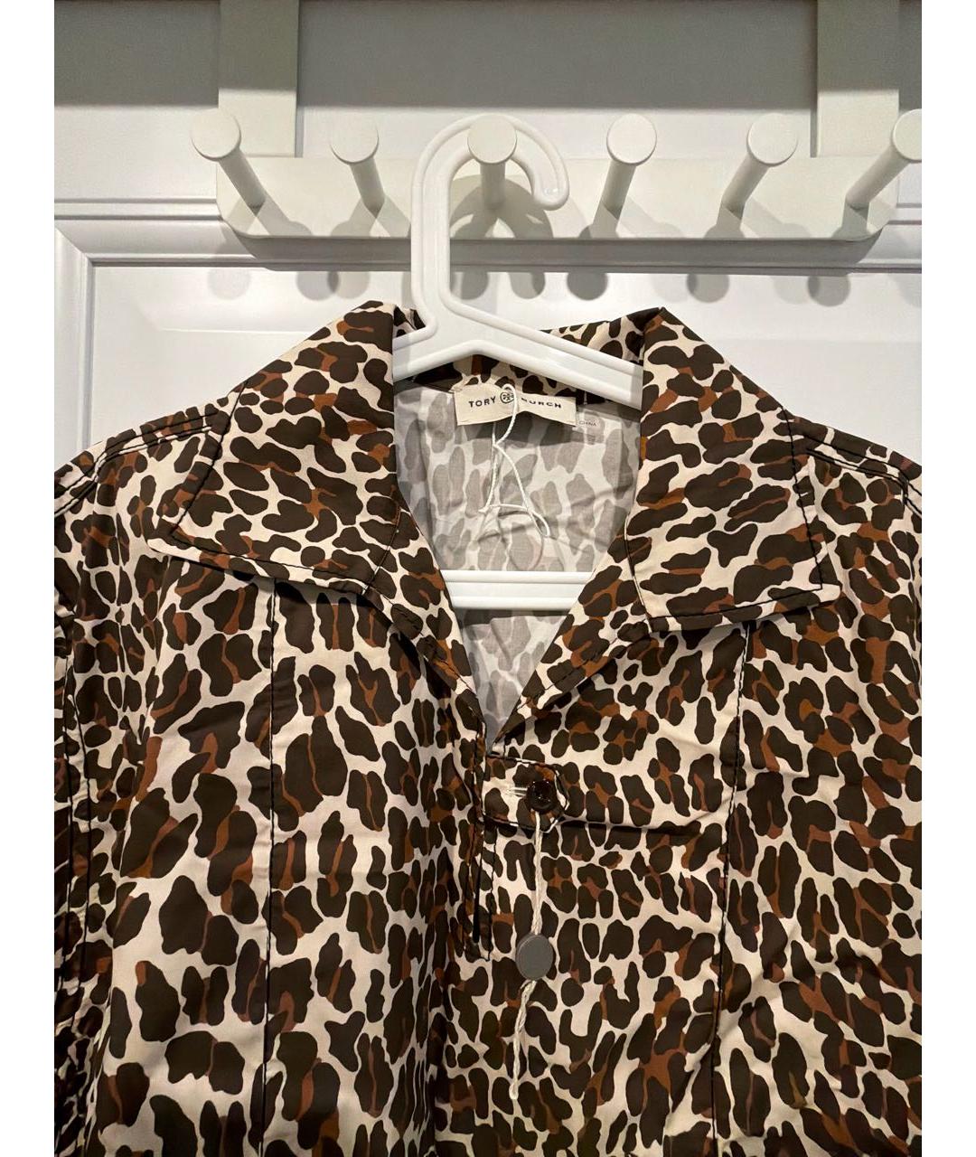 TORY BURCH Коричневое хлопковое повседневное платье, фото 3
