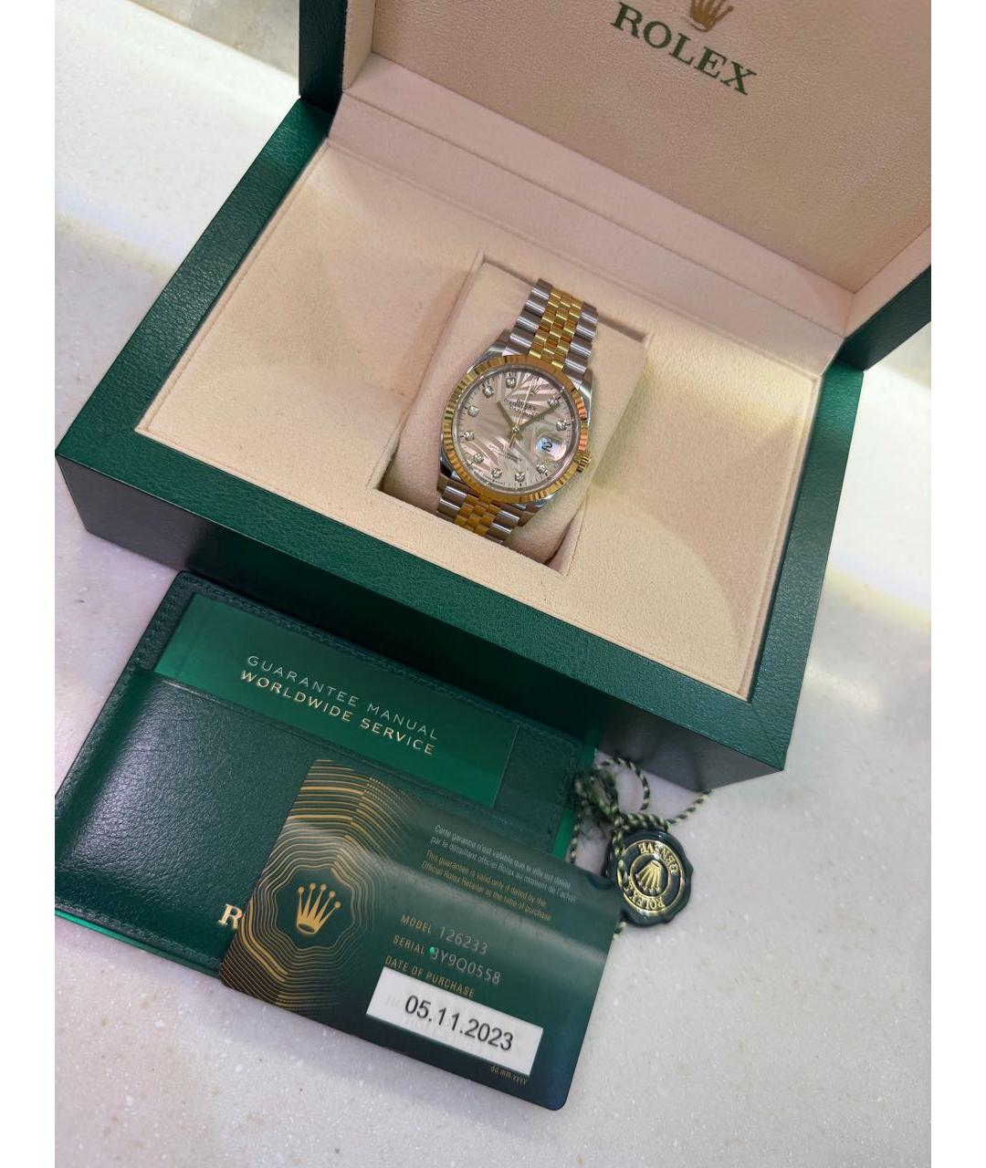 ROLEX Золотые часы, фото 4