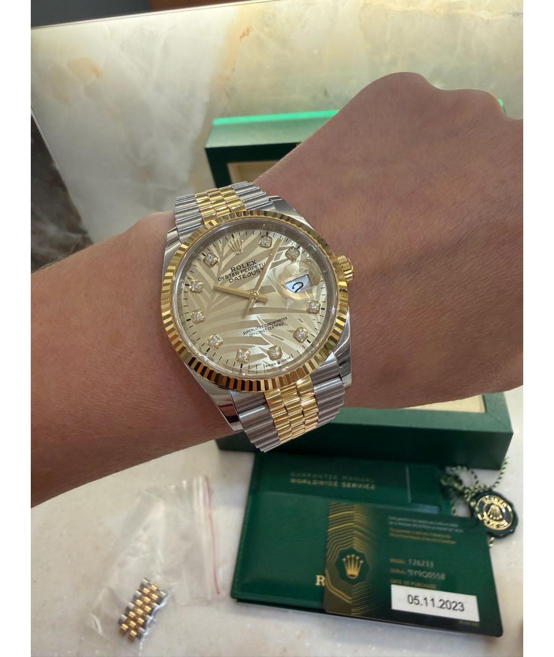 ROLEX Золотые часы, фото 6