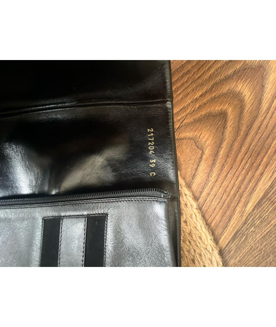 GUCCI Черные кожаные сапоги, фото 6