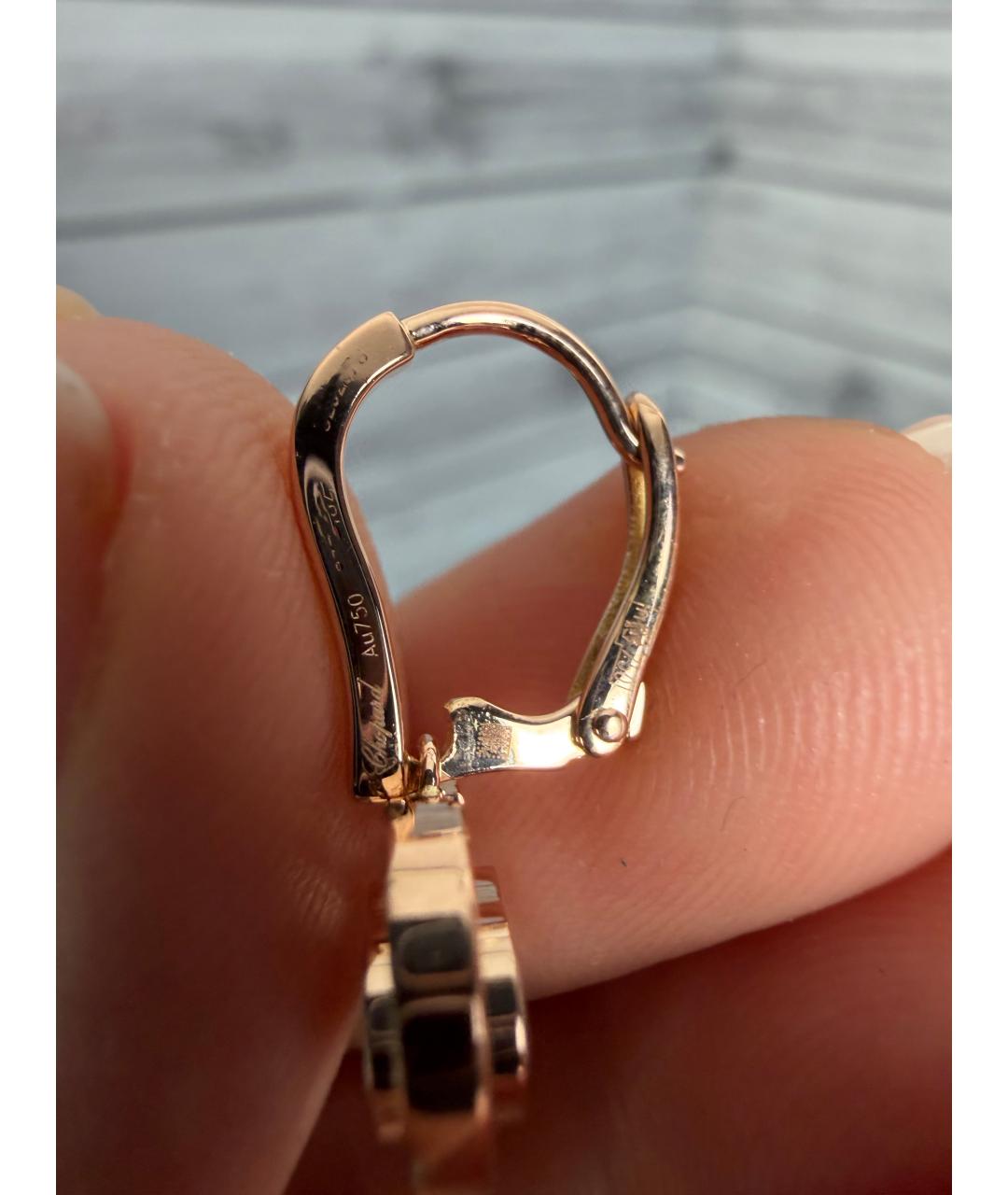 CHOPARD Золотые серьги из розового золота, фото 5