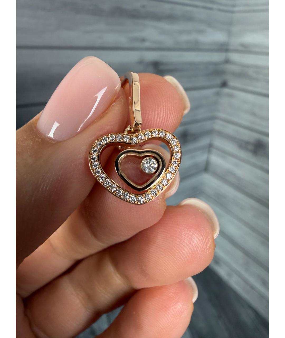 CHOPARD Золотые серьги из розового золота, фото 4