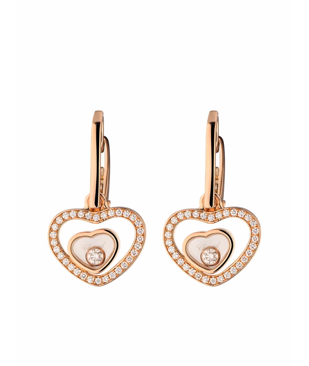 CHOPARD Золотые серьги из розового золота, фото 1