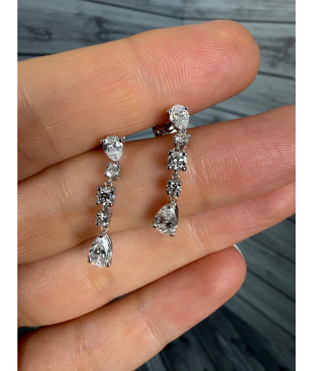 TIFFANY&CO Платиновые серьги, фото 2