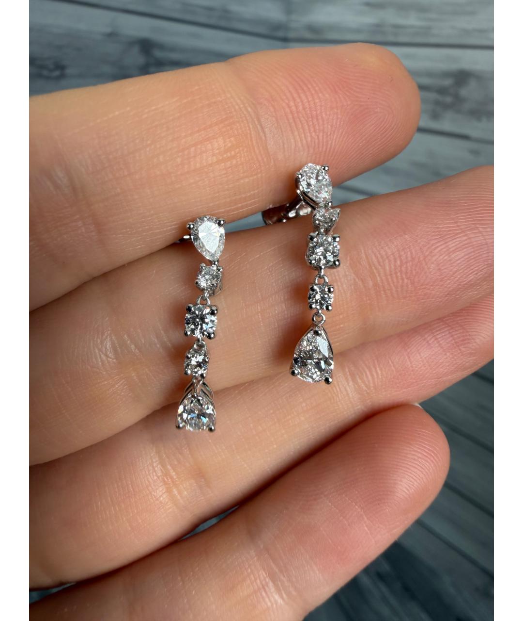 TIFFANY&CO Платиновые серьги, фото 3
