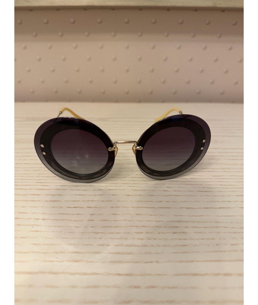 MIU MIU Пластиковые солнцезащитные очки, фото 6