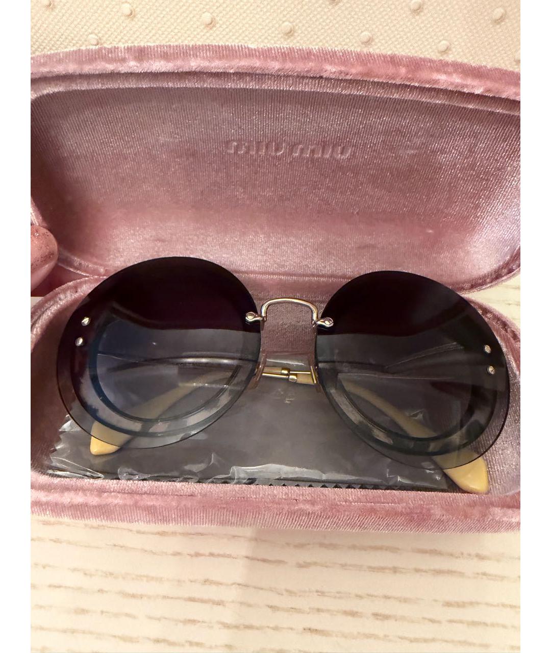 MIU MIU Пластиковые солнцезащитные очки, фото 2
