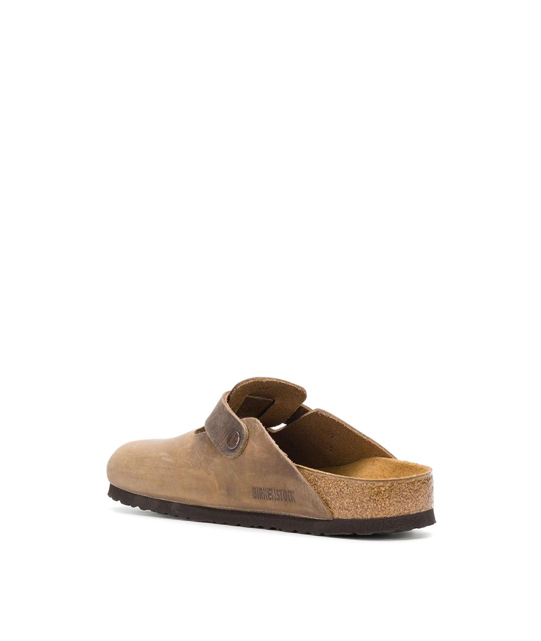 BIRKENSTOCK Коричневые кожаные сандалии, фото 3