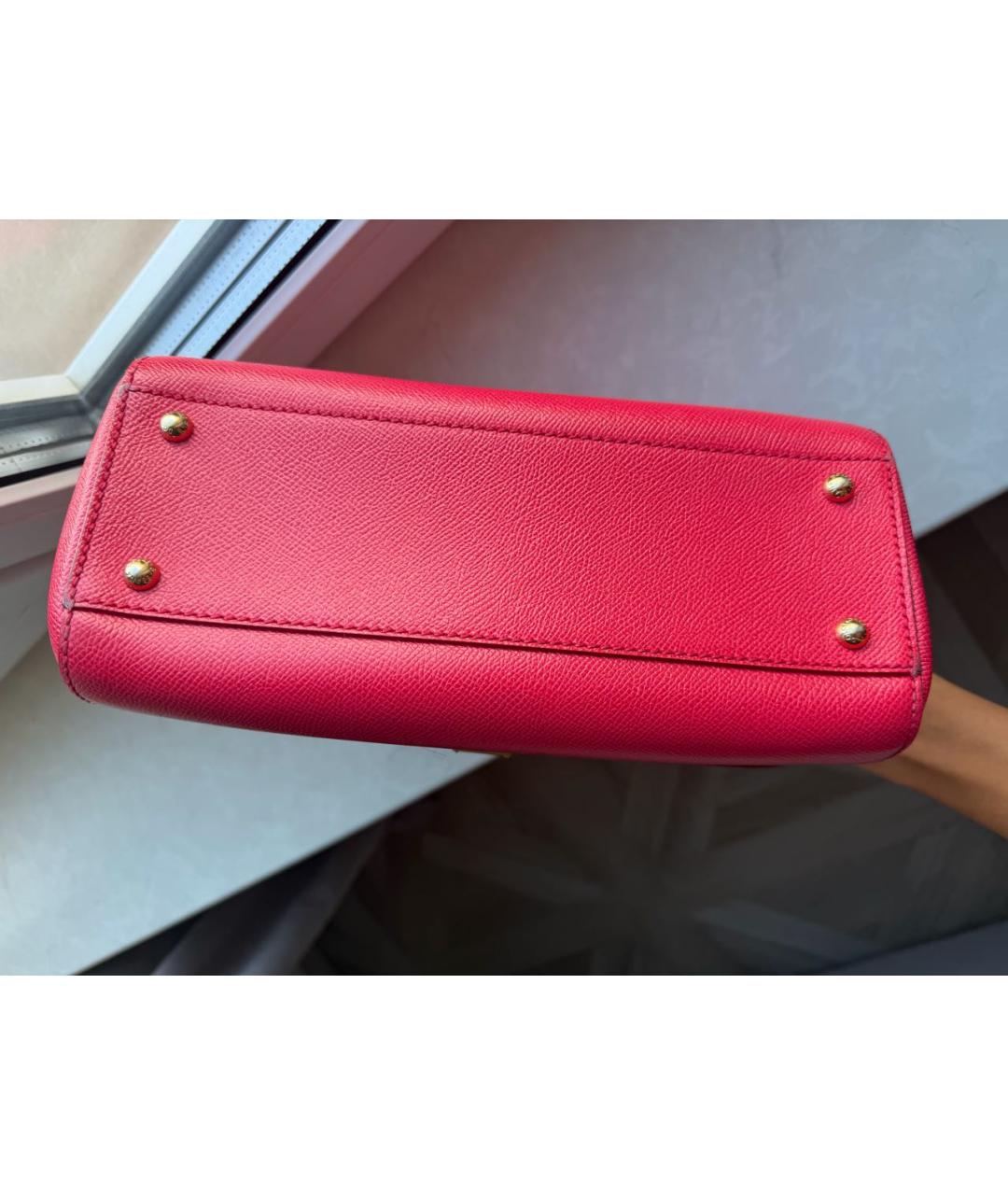 DOLCE&GABBANA Кожаная сумка с короткими ручками, фото 5