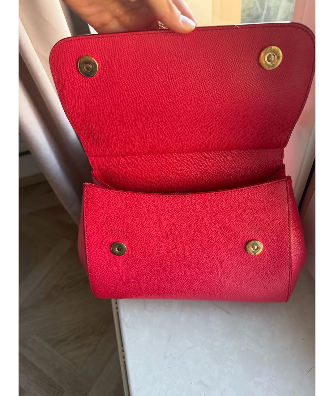 DOLCE&GABBANA Кожаная сумка с короткими ручками, фото 2