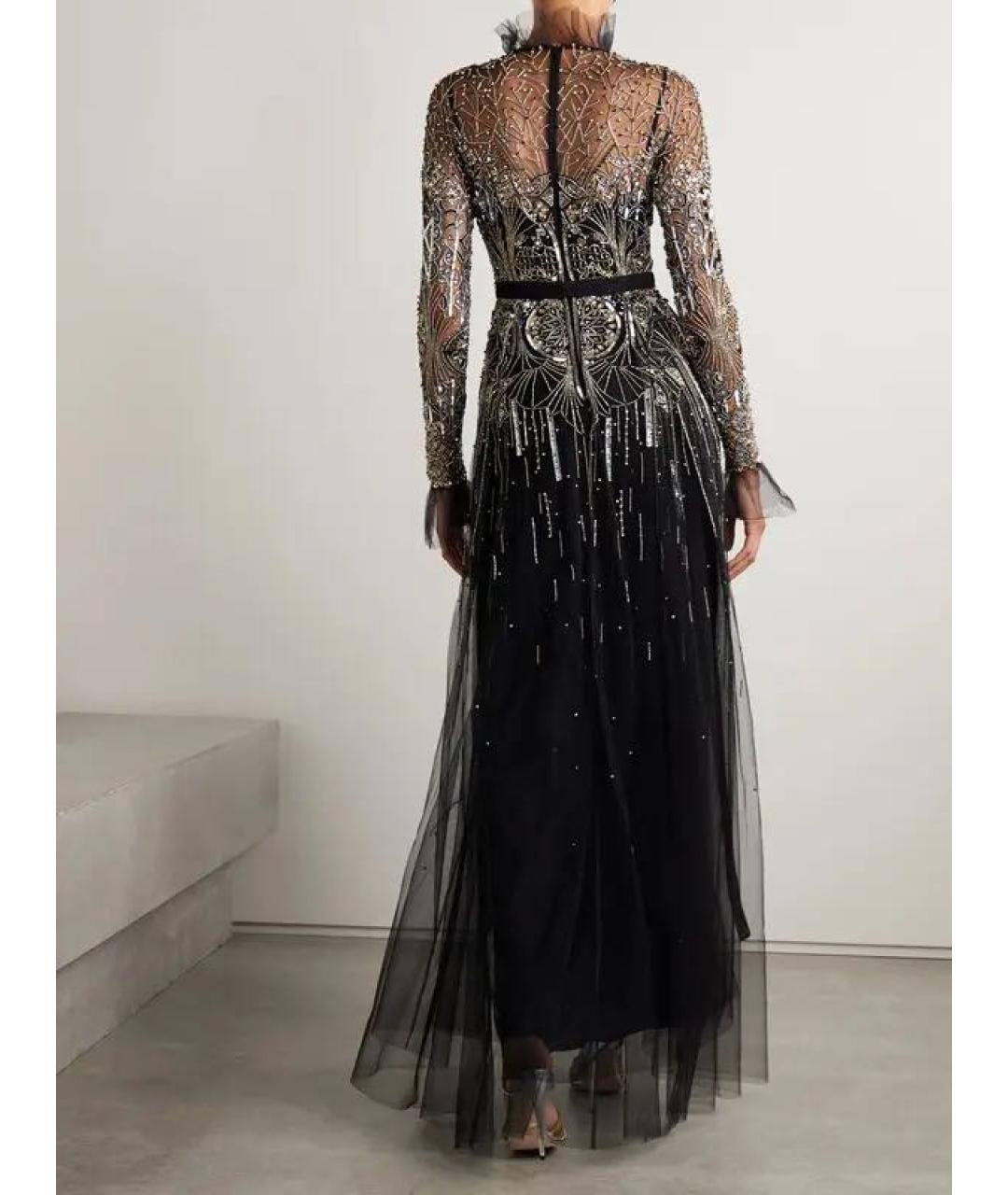 ZUHAIR MURAD Черное шелковое вечернее платье, фото 2